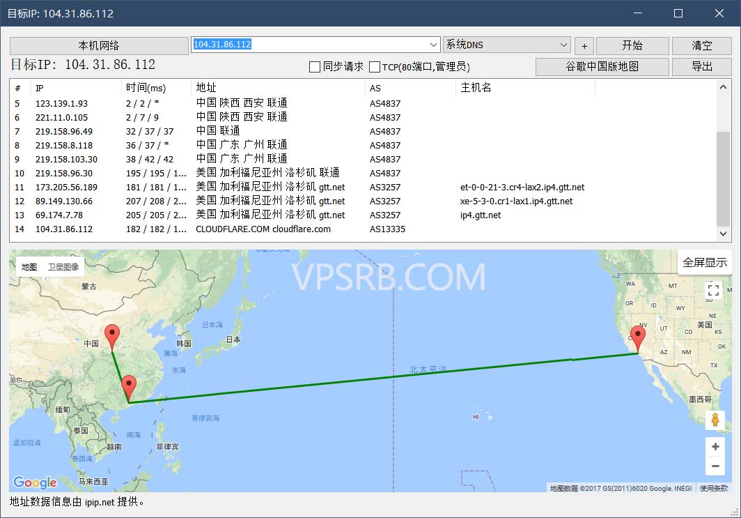 路由追踪工具 Best Trace / WinMTR 下载